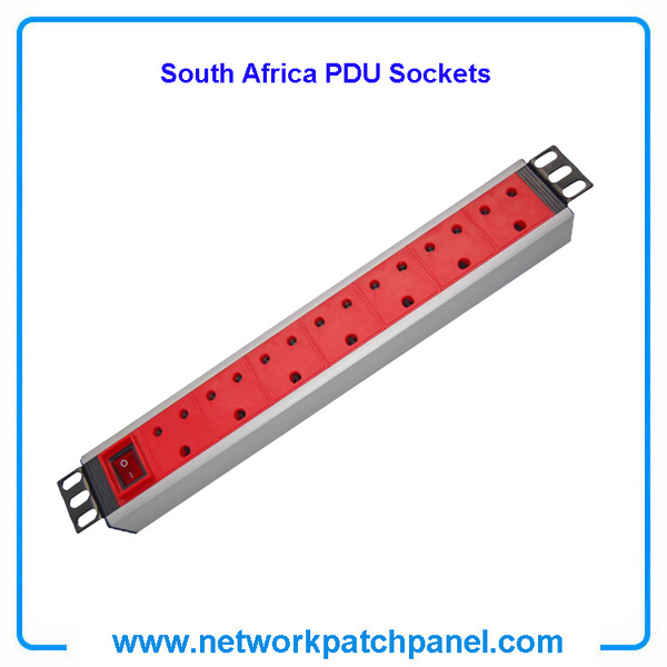 1U 7 Ways South African Switched PDU Sockets Power Distribution Units 1U 7 Ways South African Switched PDU Sockets Power Distribution Units