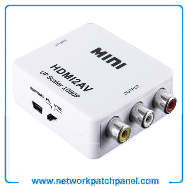 Mini 1080P HDMI TO AV RCA Converter Adaptor HDMI Mini to RCA Adapter Mini 1080P HDMI TO AV RCA Converter Adaptor HDMI Mini to RCA Adapter