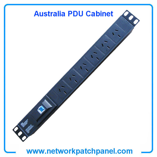 6 Ways Circuit Breaker Australia PDU Cabinet Sockets With Overload Protection 6 Ways Circuit Breaker Australia PDU Cabinet Sockets With Overload Protection
